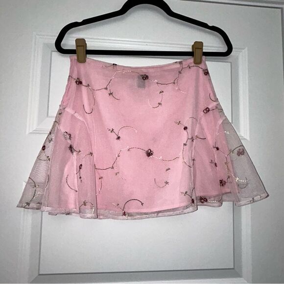 Princess Polly Embroidered Mesh A-Line Mini Skirt - Picture 7 of 7